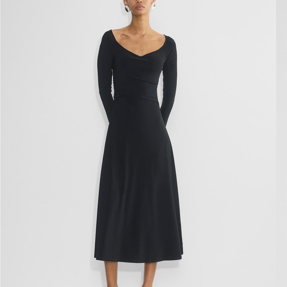 Aritzia Black Long Sleeve Dress Babeton